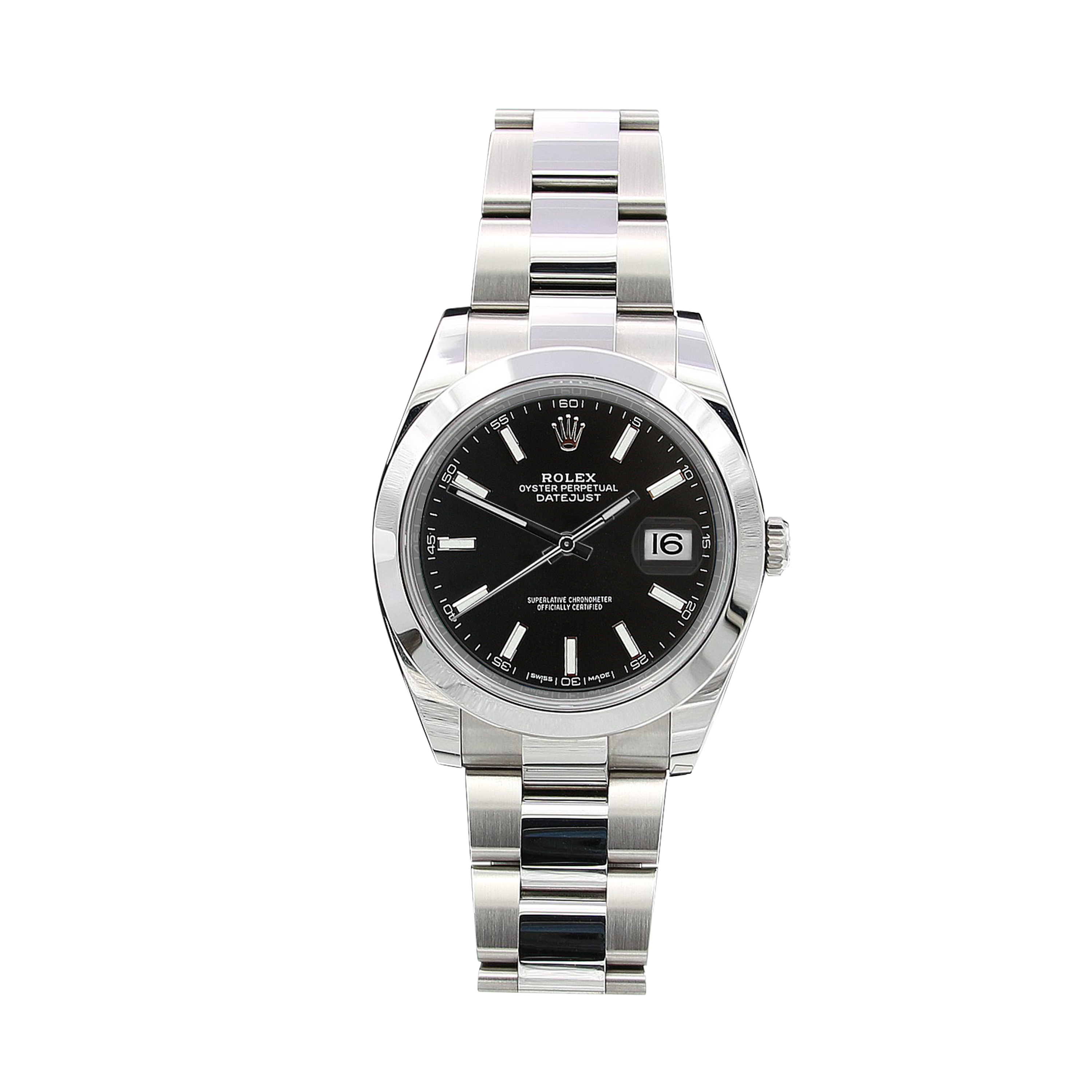 Rolex Datejust ref. 126300 Black Dial Oyster bracelet - Full Set