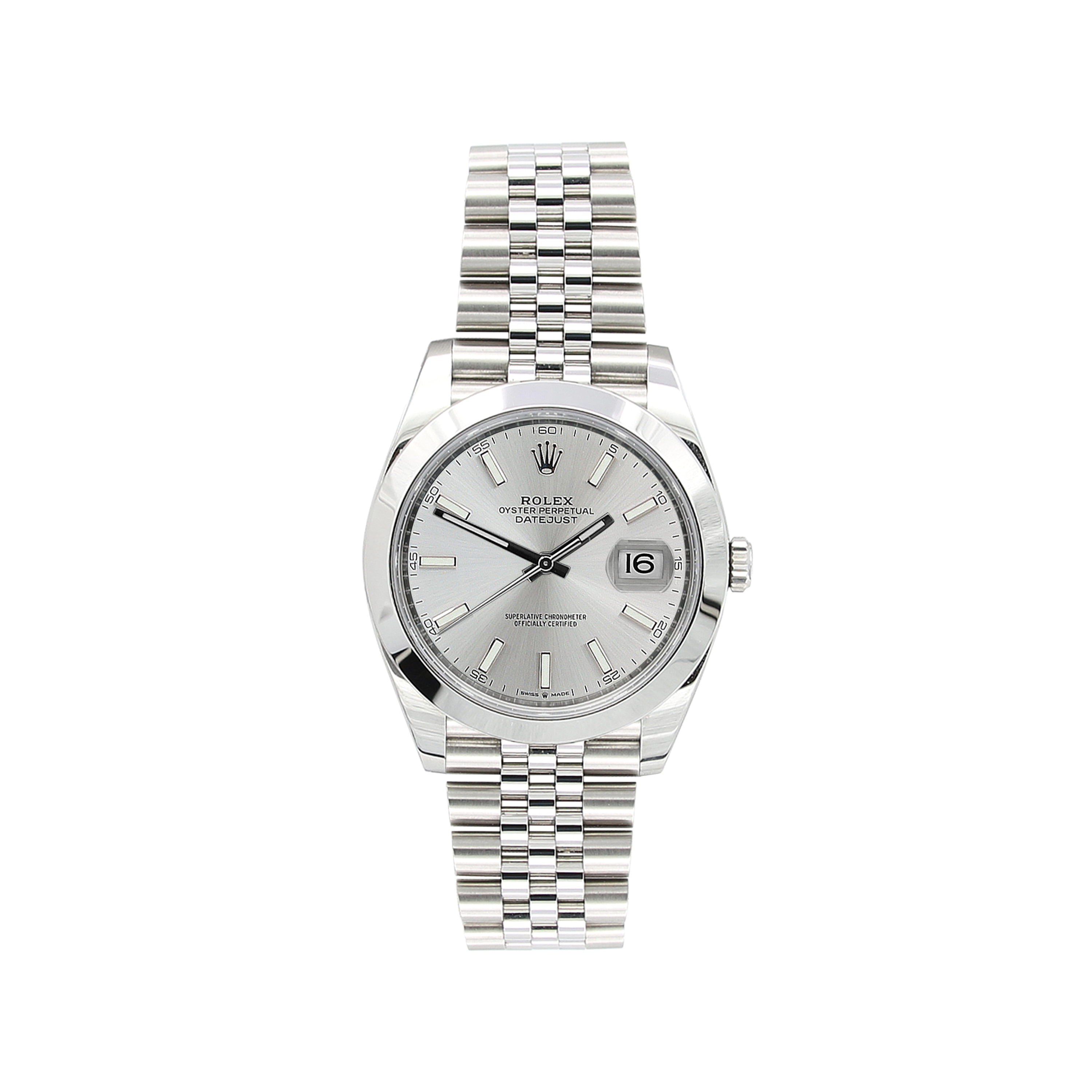 Buy Online Watch Rolex Datejust ref. 126300 Silver Dial Full Set