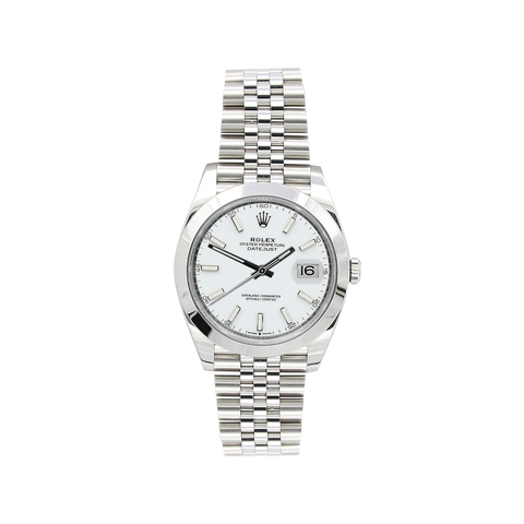 Rolex datejust deals jubilee white dial