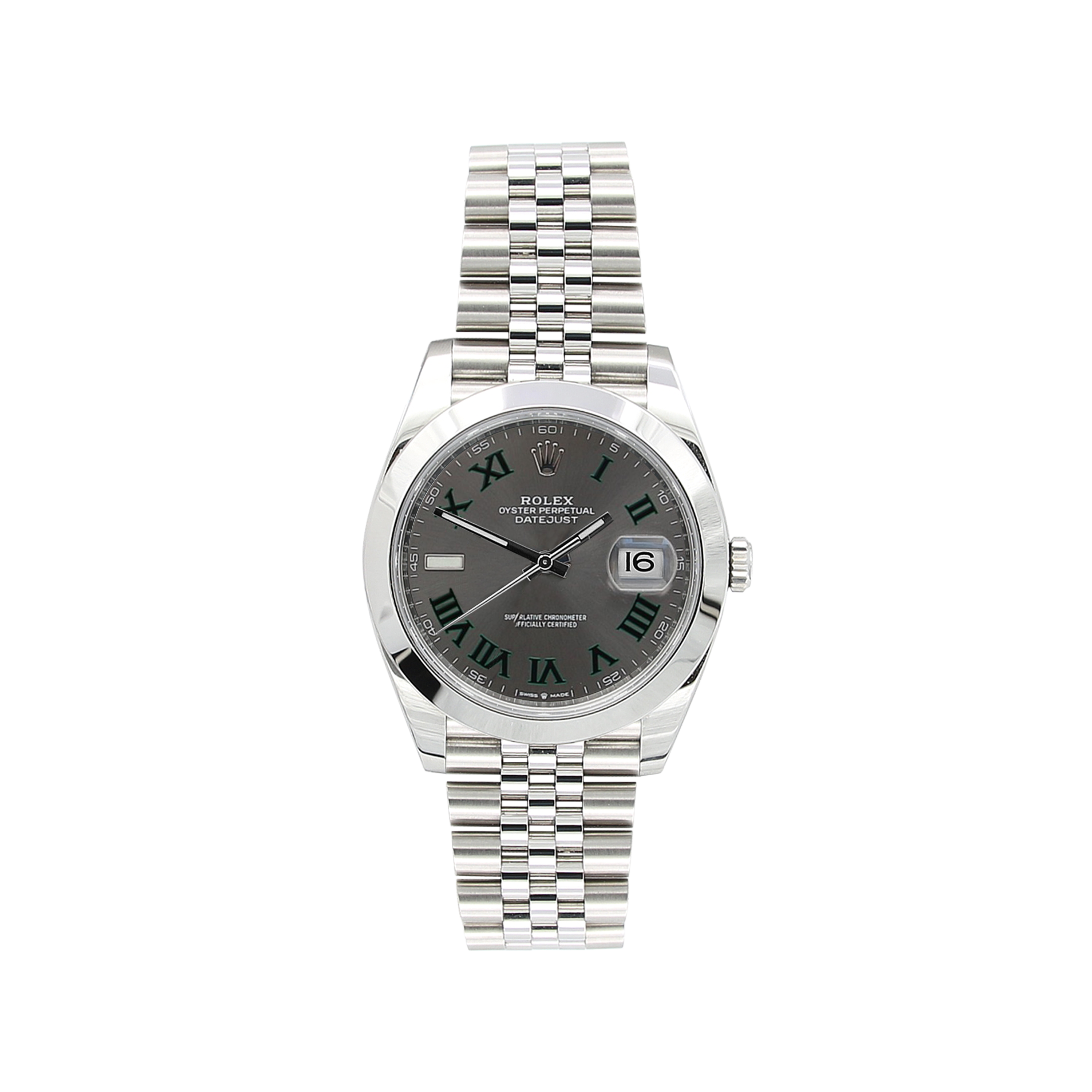 Rolex Datejust ref. 126300 Wimbledon Dial Jubilee bracelet Full Set