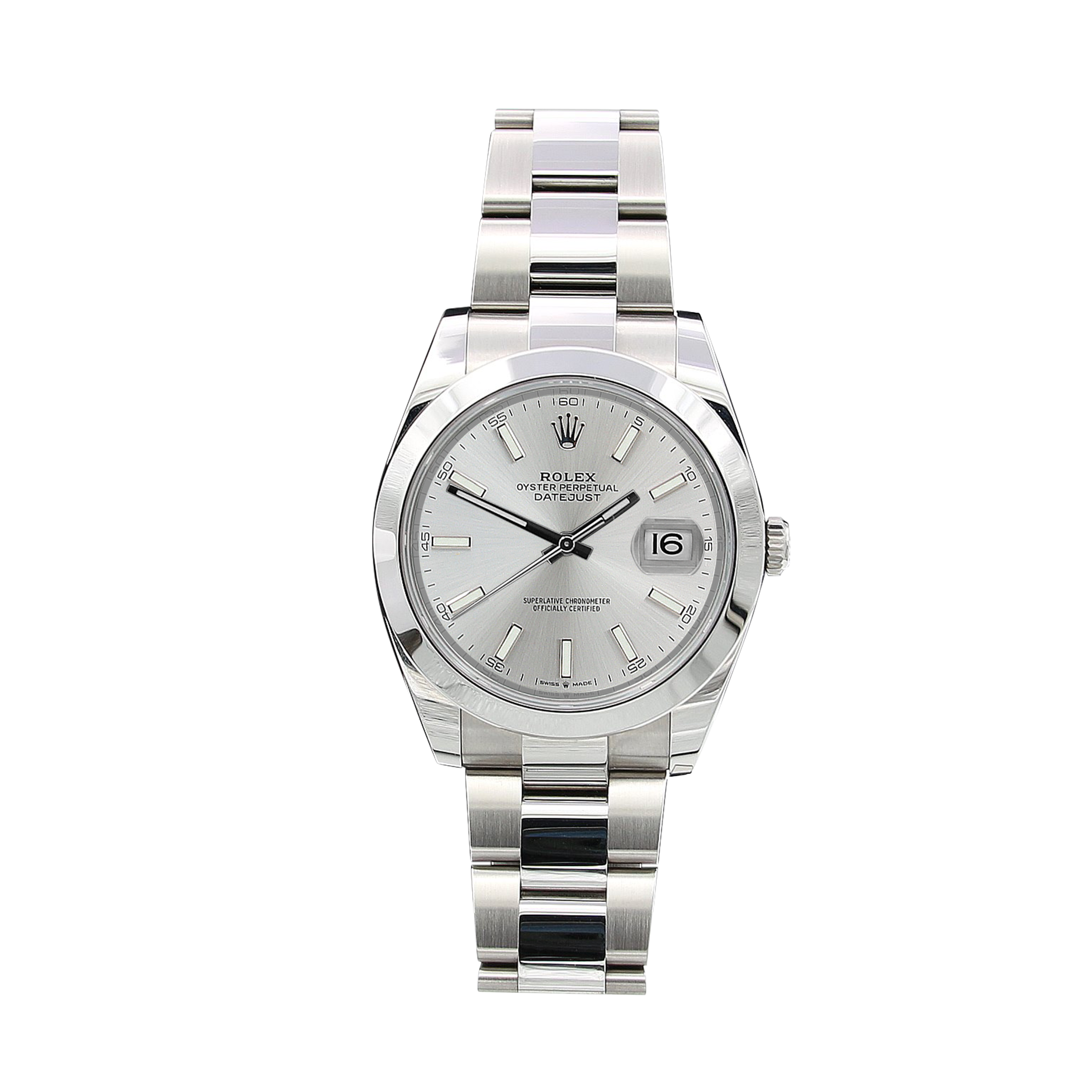 Buy Online Watch Rolex Datejust ref. 126300 Silver Dial Full Set