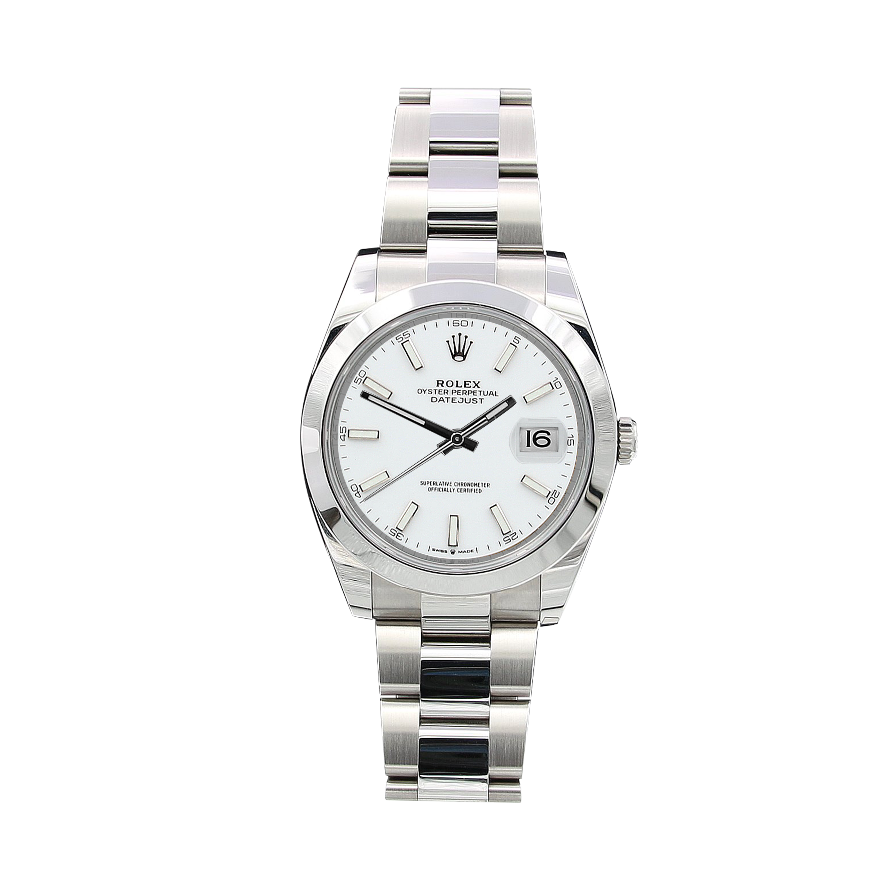 Rolex Datejust ref. 126300 White Dial Oyster bracelet - Full Set