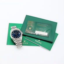 Cargar imagen en el visor de la galería, Rolex Datejust ref. 126334 Blue Motif Dial Jubilee bracelet - Full Set
