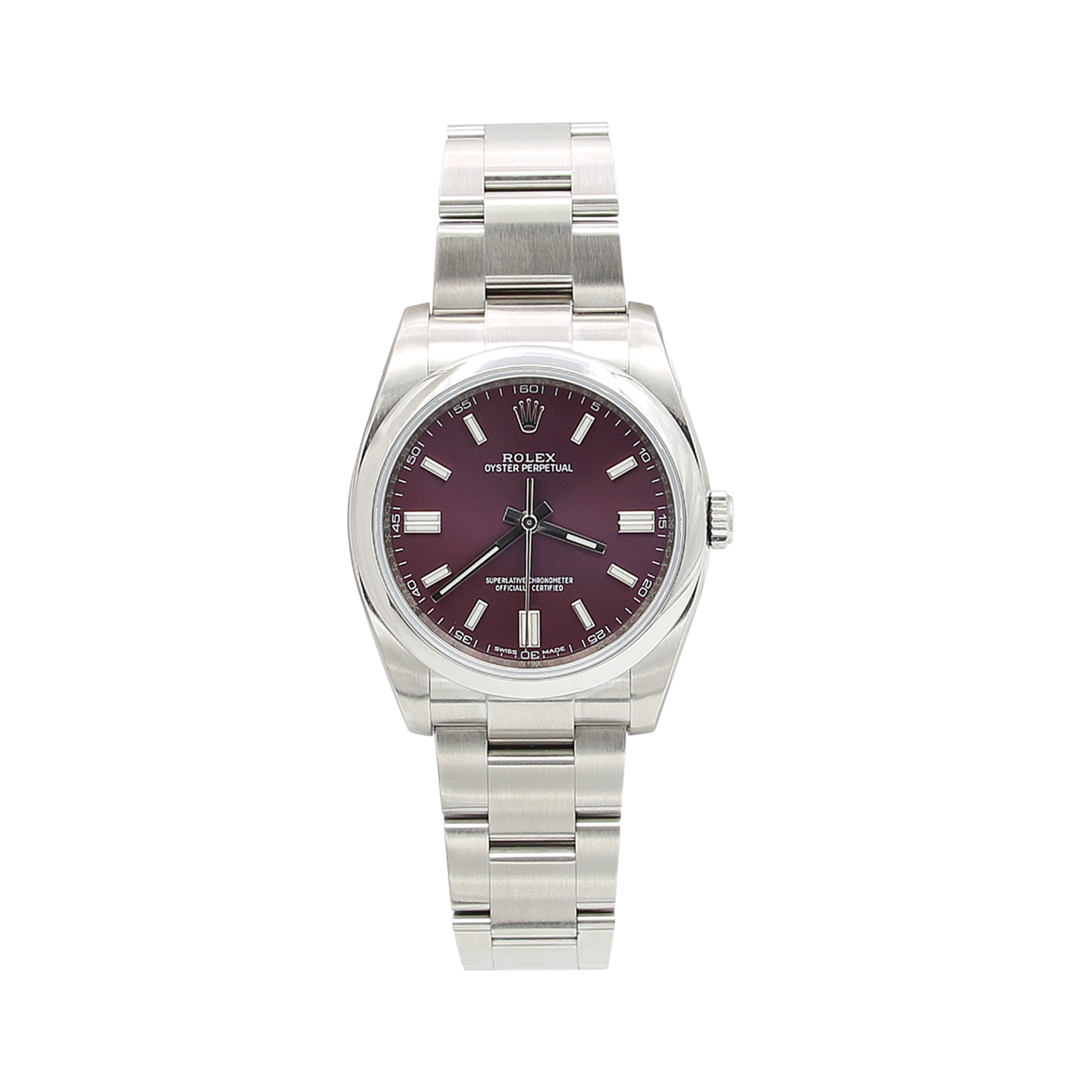 Rolex Oyster Perpetual ref. 116000 - Grape Violet Dial with Warranty Rolex