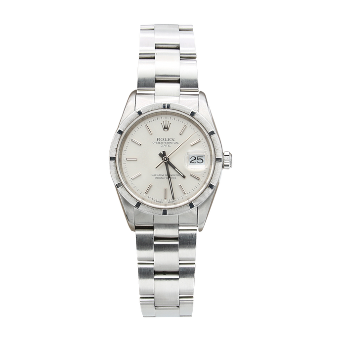 Rolex Date ref. 15210 - Silver Dial - Full Set