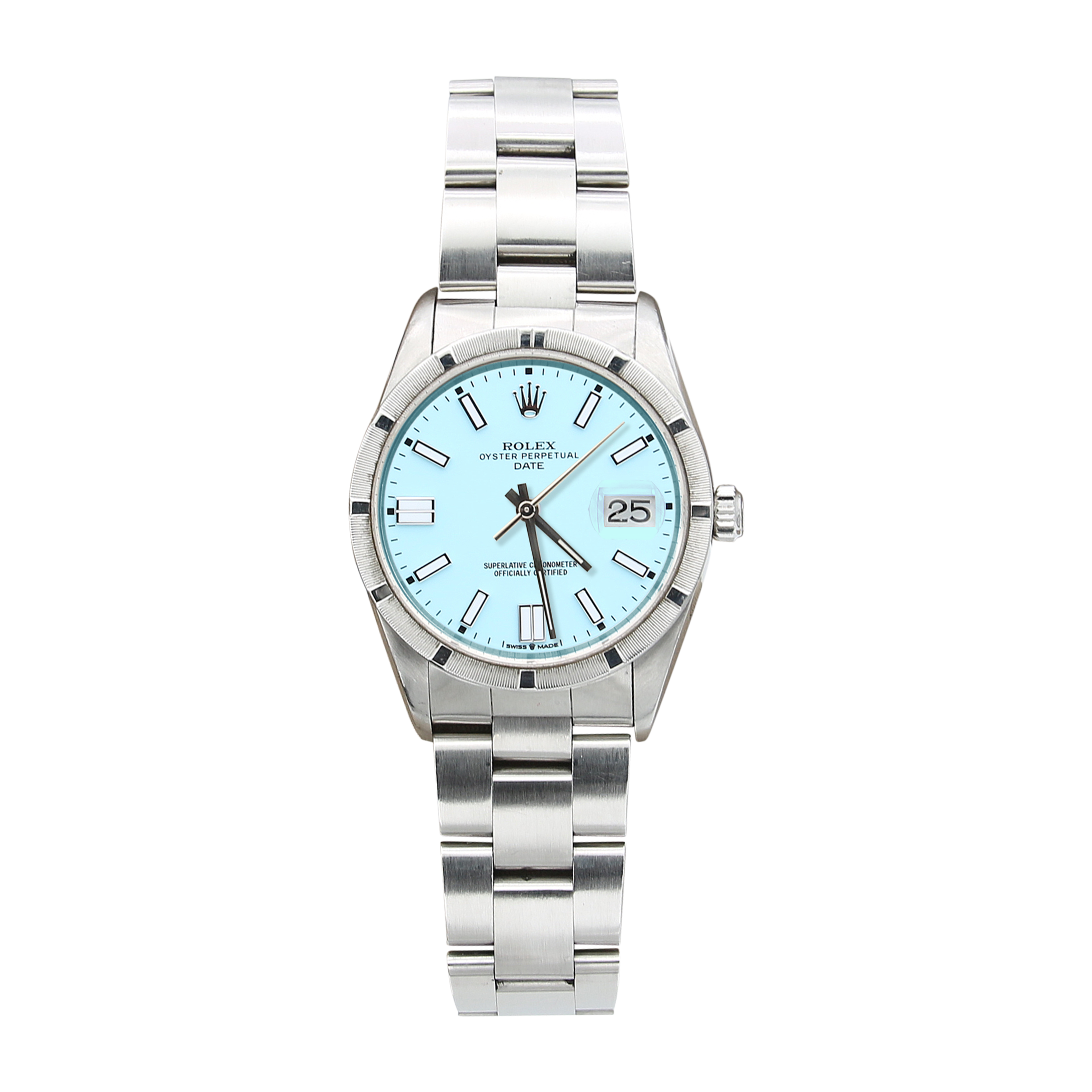 Rolex Date ref. 15210 - Oyster Bracelet - Light Blue Dial