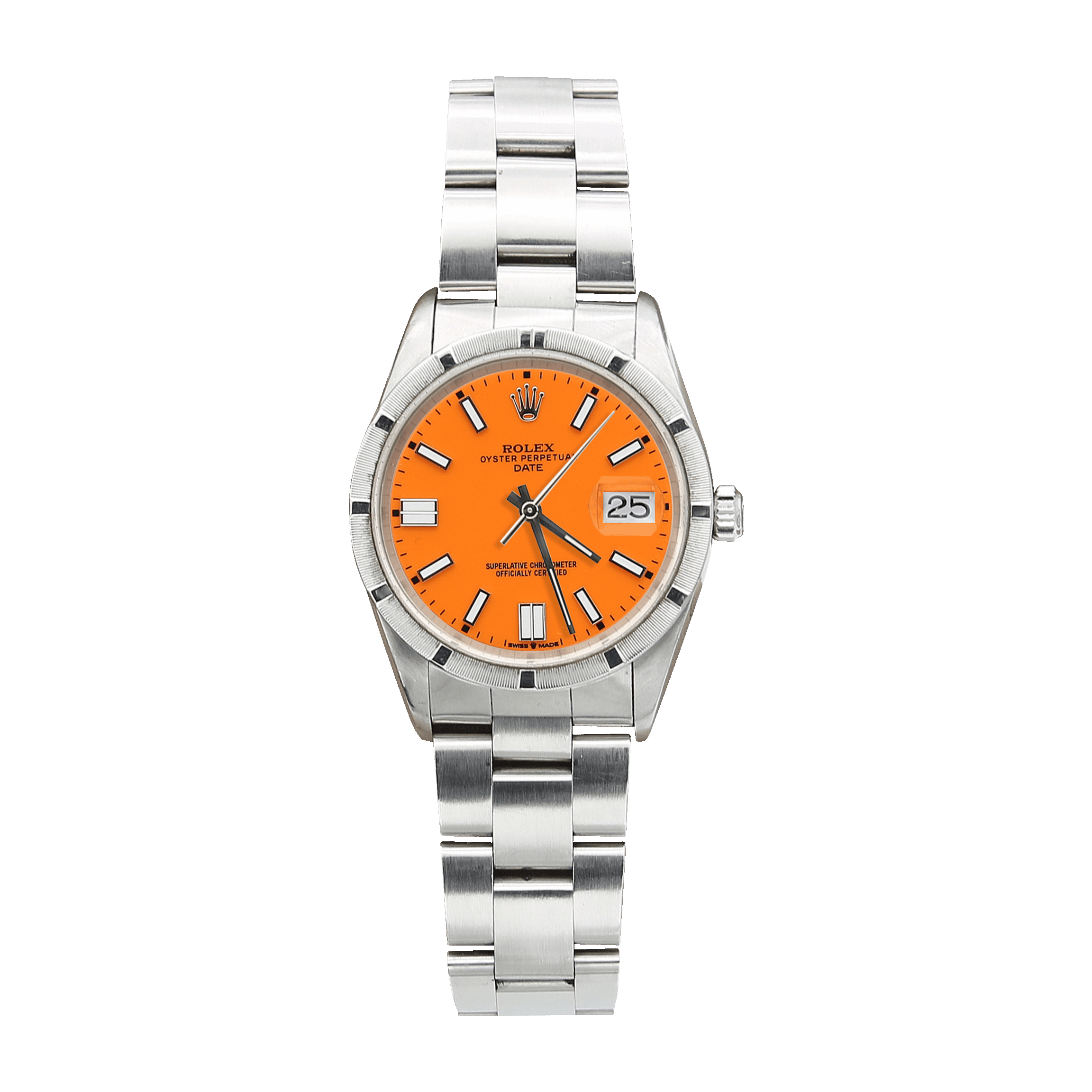 Rolex Date ref. 15210 Oyster Bracelet Orange Dial