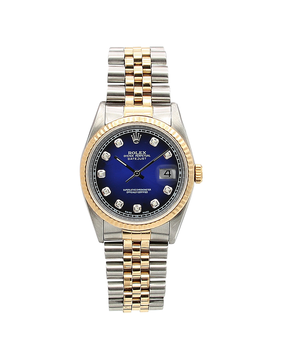 Customizable Rolex Datejust ref. 16233 with Steel Gold Jubilee