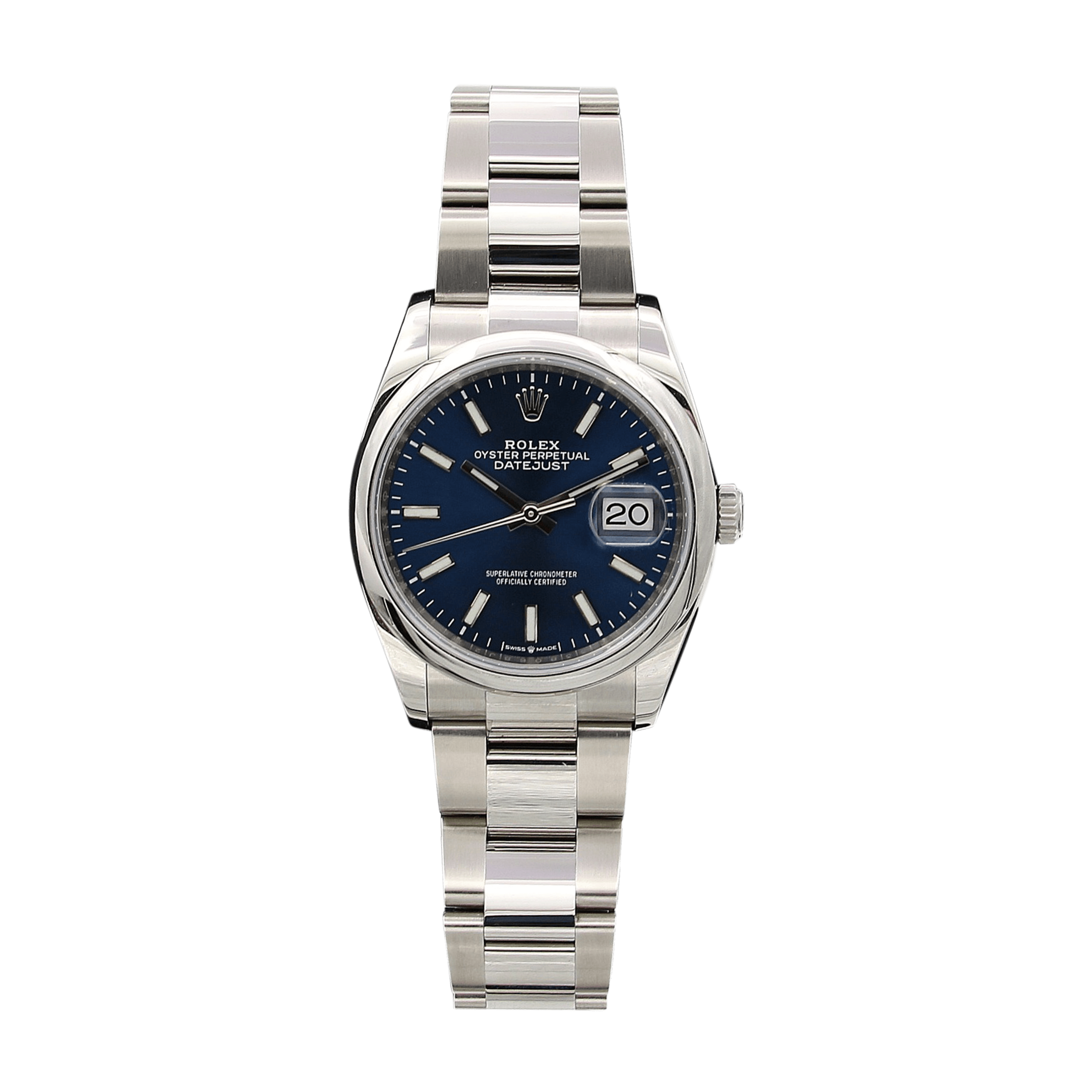 Rolex Datejust ref. 126200 Blue Dial Oyster bracelet - Full Set