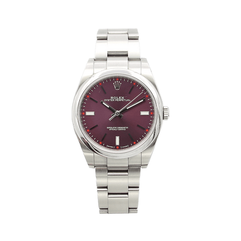 Buy Online Rolex Oyster Perpetual 114300 Grape Violet Dial Full Set Debonar Watches Sp. z o.o