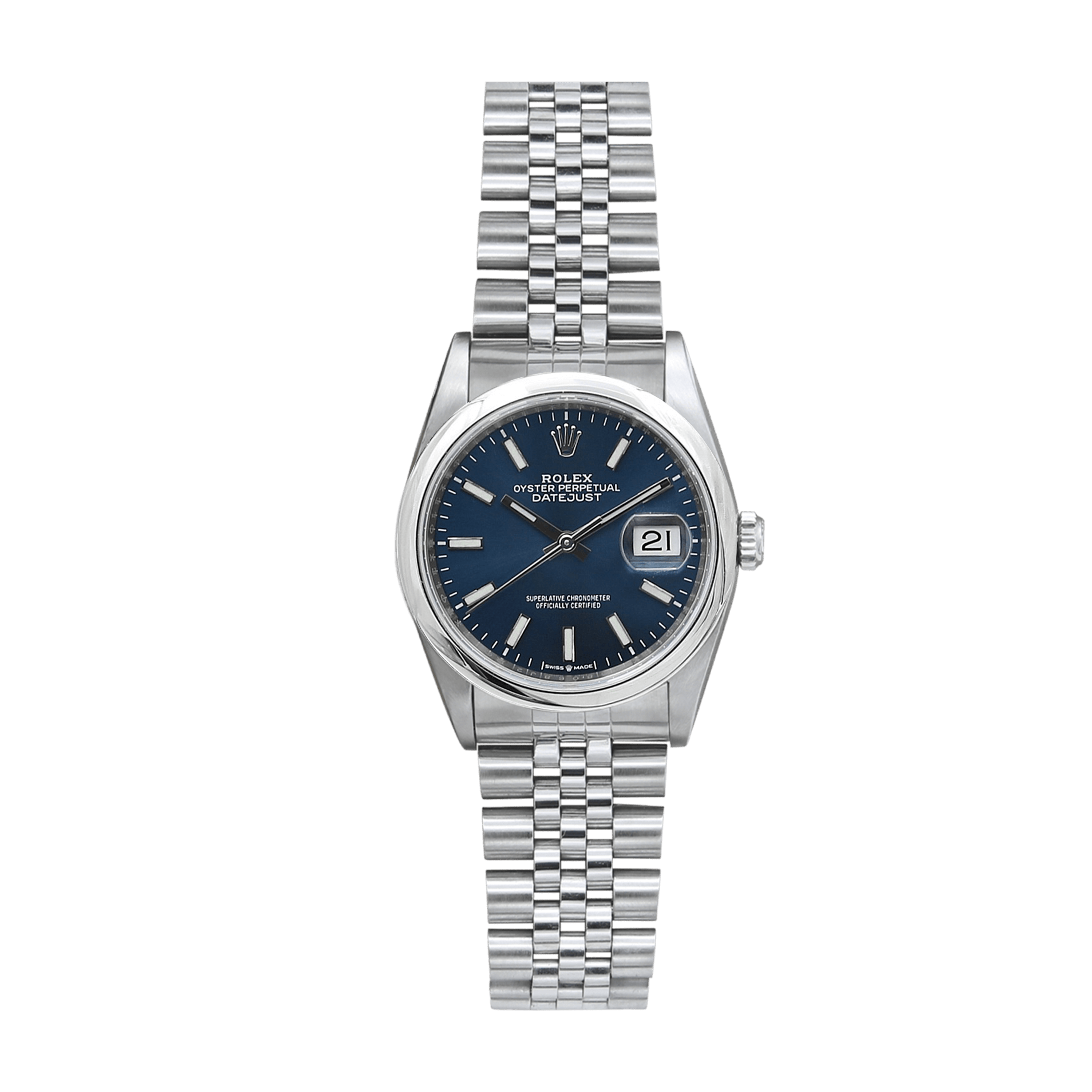 Rolex Datejust ref. 126200 Blue Dial Jubilee bracelet - Full Set
