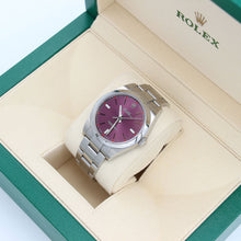 Bild in Galerie-Viewer laden, Rolex Oyster Perpetual 114300 Grape Violet Zifferblatt mit Garantie Rolex
