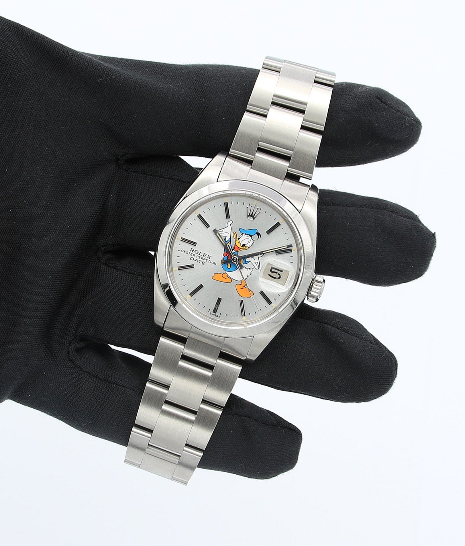 Rolex Oyster Perpetual Date ref. 1500 34mm - Donald Duck Dial - Oyster bracelet