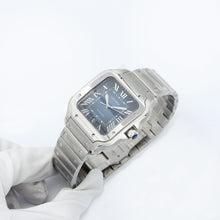 Załaduj obraz do przeglądarki galerii, Cartier Santos Blue Dial ref. WSSA0030 - Full set
