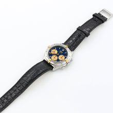 Cargar imagen en el visor de la galería, Breitling Callisto Chronograph ref. 80520 - Blue dial Leather strap
