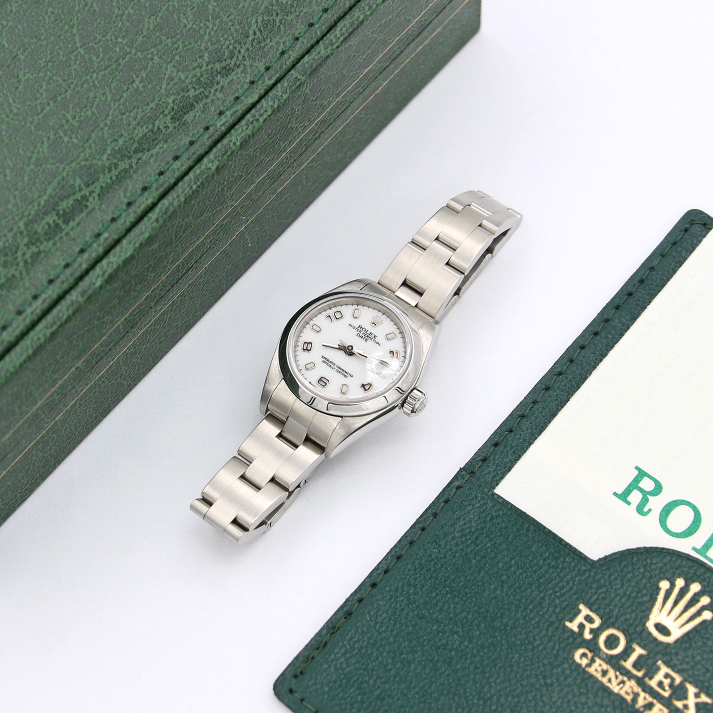 Rolex Oyster Perpetual Date Lady 26mm ref. 79160 White dial