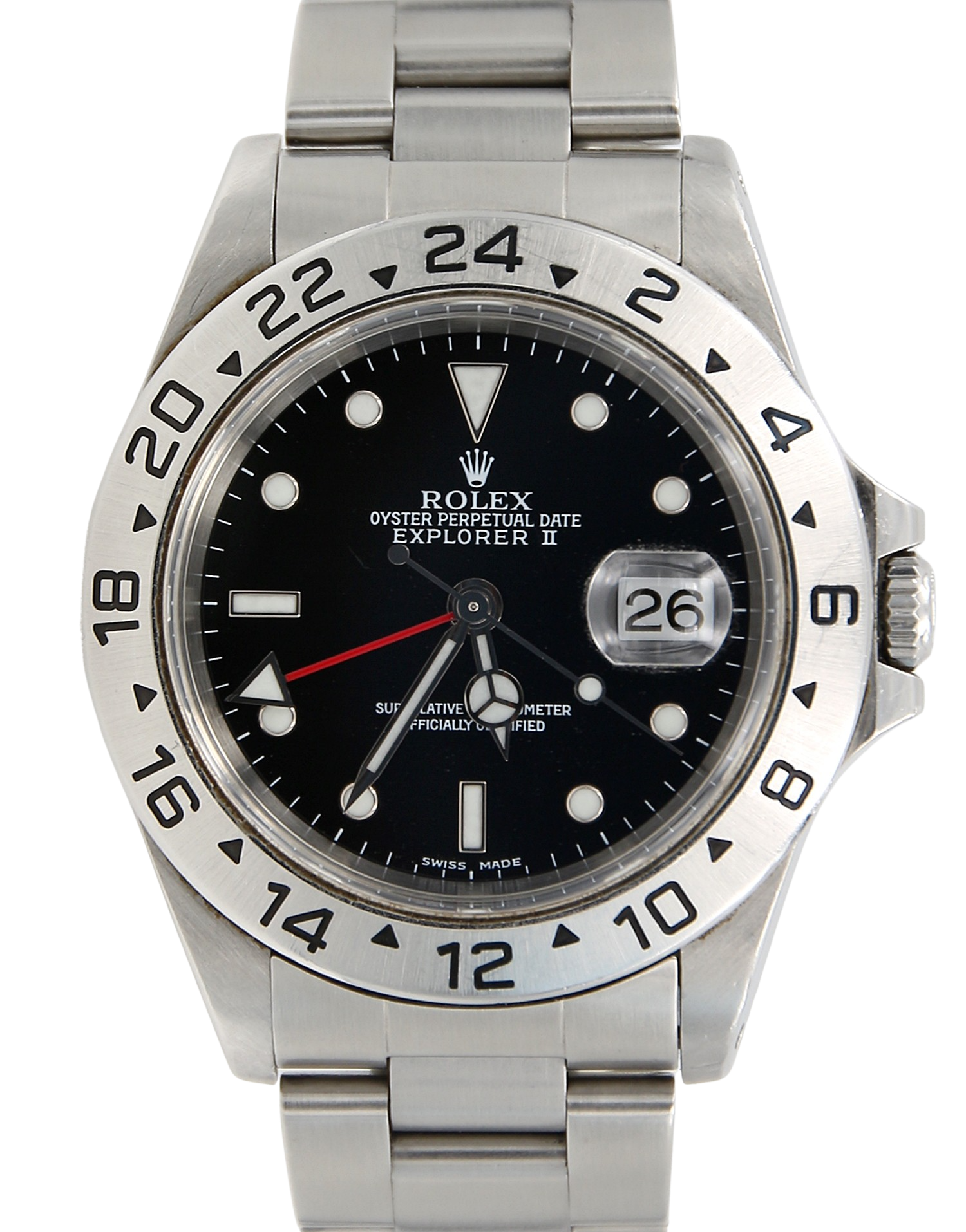 Rolex Explorer II 16570 Black Dial Oyster Bracelet Full Set