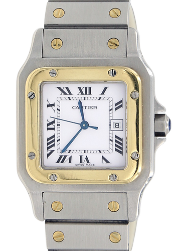 Santos Galbee Gold & Steel ref. 2961 Steel Bracelet