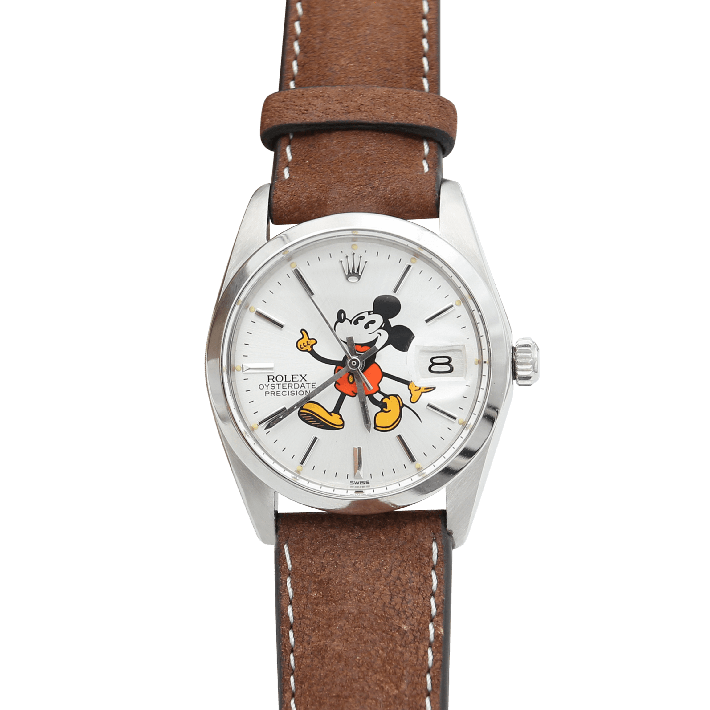 Rolex Precision Date ref. 6694 Mickey Mouse Dial - Leather Strap