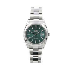 Carica l'immagine nel visualizzatore di Gallery, Rolex Datejust ref. 126300 Green Dial Oyster bracelet - Full Set
