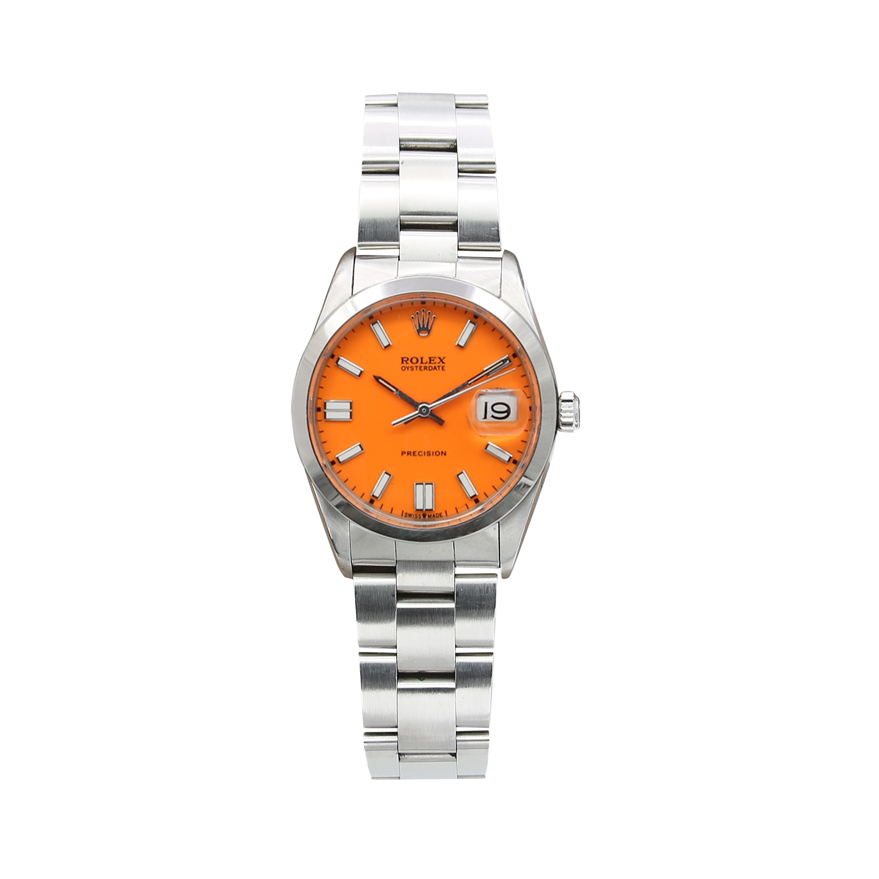Rolex Precision Date 6694 Orange Oyster Bracelet – Debonar Watches Sp. z o.o