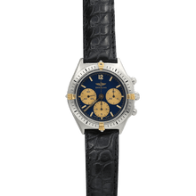 Cargar imagen en el visor de la galería, Breitling Callisto Chronograph ref. 80520 - Blue dial Leather strap
