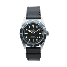 Załaduj obraz do przeglądarki galerii, Tudor Heritage Black Bay 79230B - Blue Bezel Leather strap - NEW 2022 Full Set
