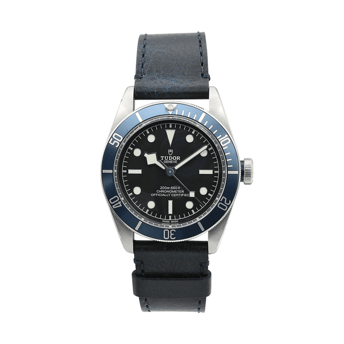 Tudor Heritage Black Bay 79230B - Blue Bezel Leather strap - NEW 2022 Full Set