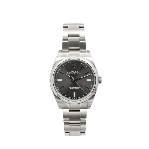 Buy Online Rolex Oyster Perpetual 114300 Dark Rhodium Dial Full Set Debonar Watches Sp. z o.o