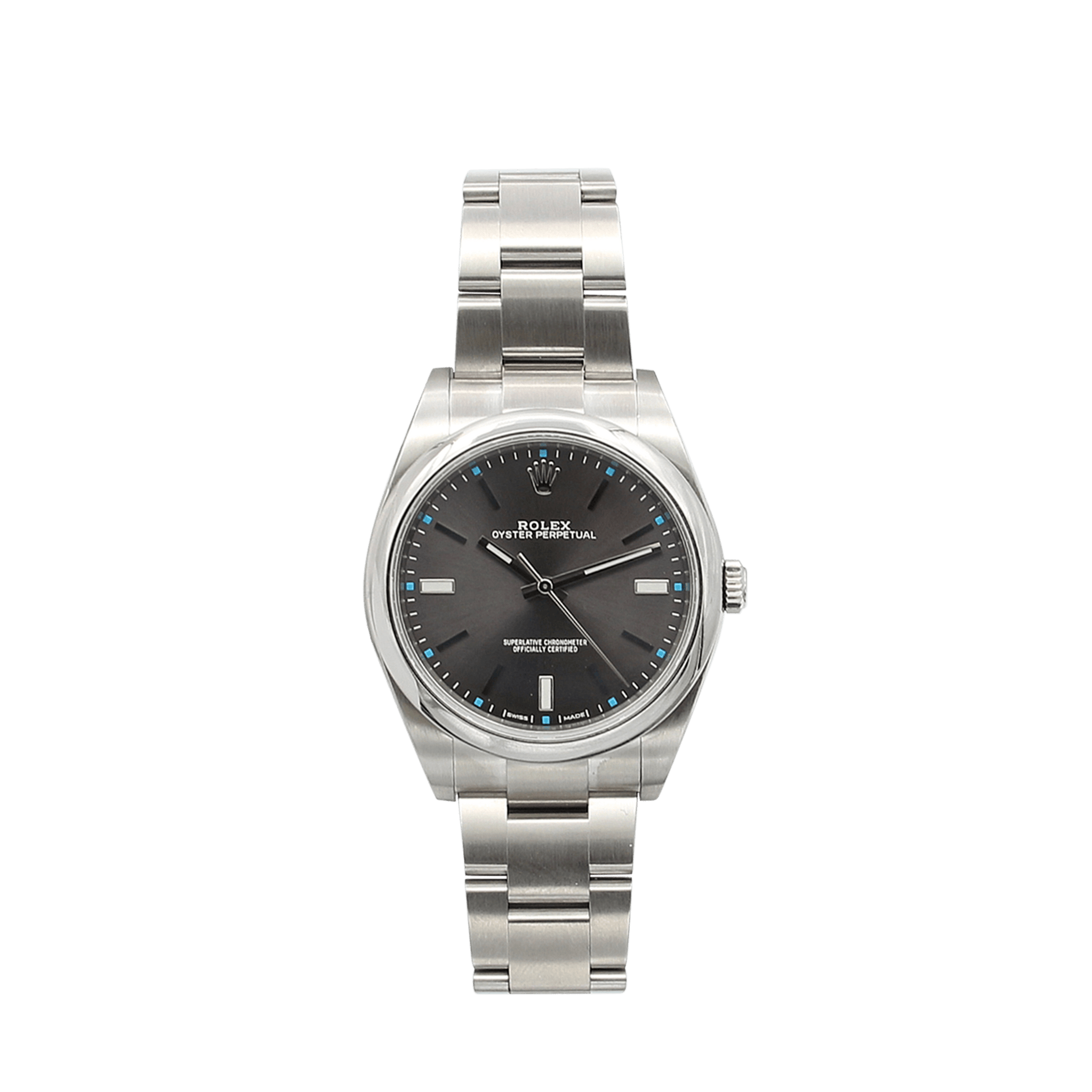 Rolex top 39mm rhodium