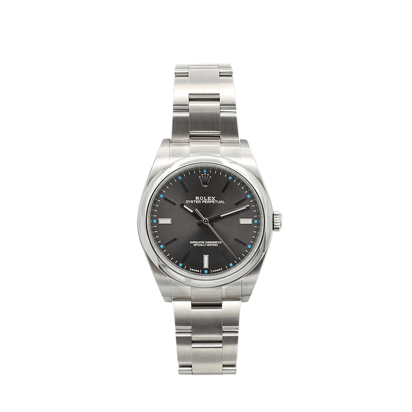Rolex oyster perpetual dark rhodium hotsell