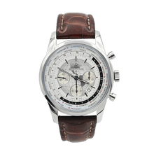 Cargar imagen en el visor de la galería, Breitling Transocean Chronograph Unitime ref. AB0510 - Leather Strap
