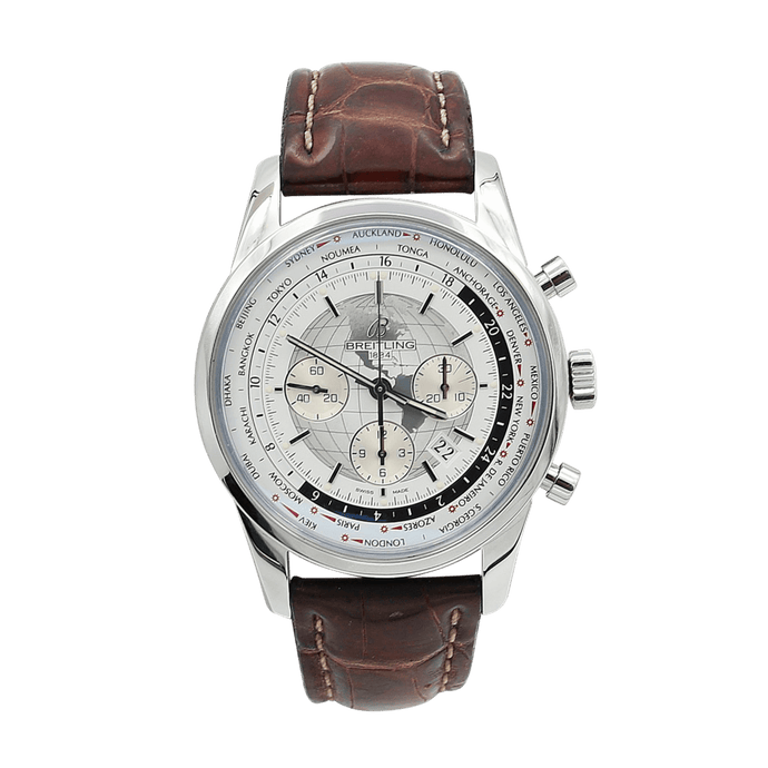 Breitling Transocean Chronograph Unitime ref. AB0510 - Leather Strap
