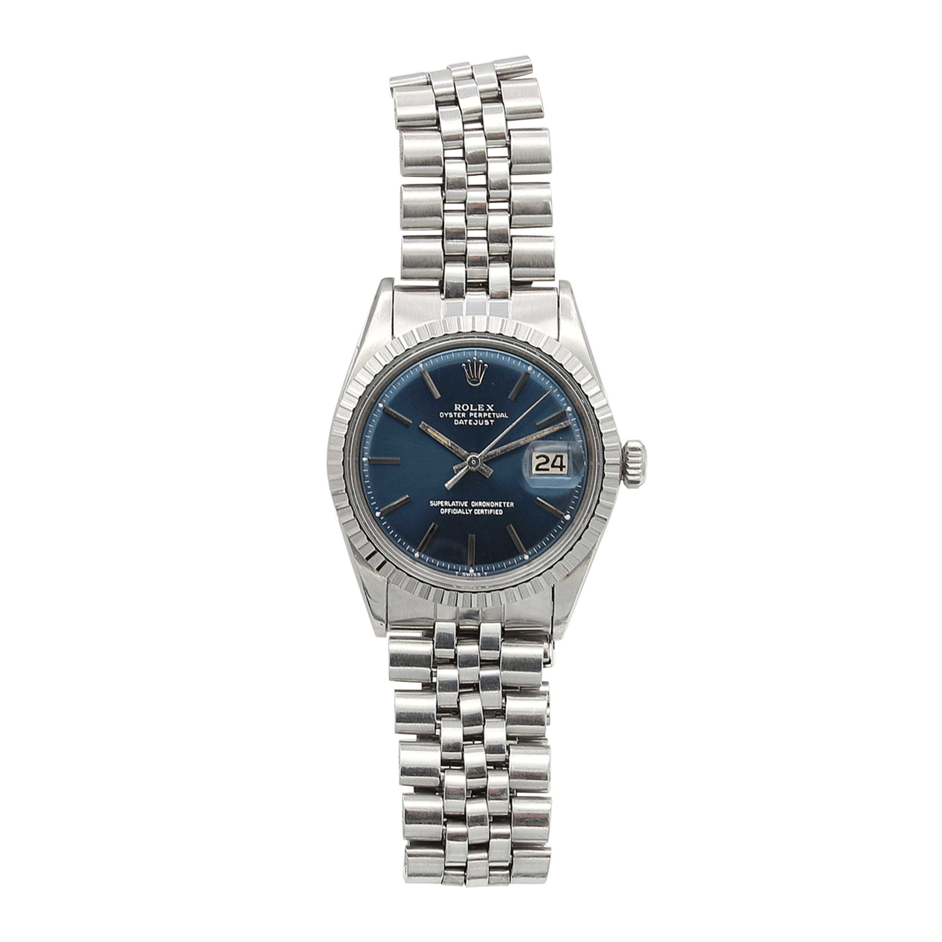 Rolex 1603 blue on sale dial