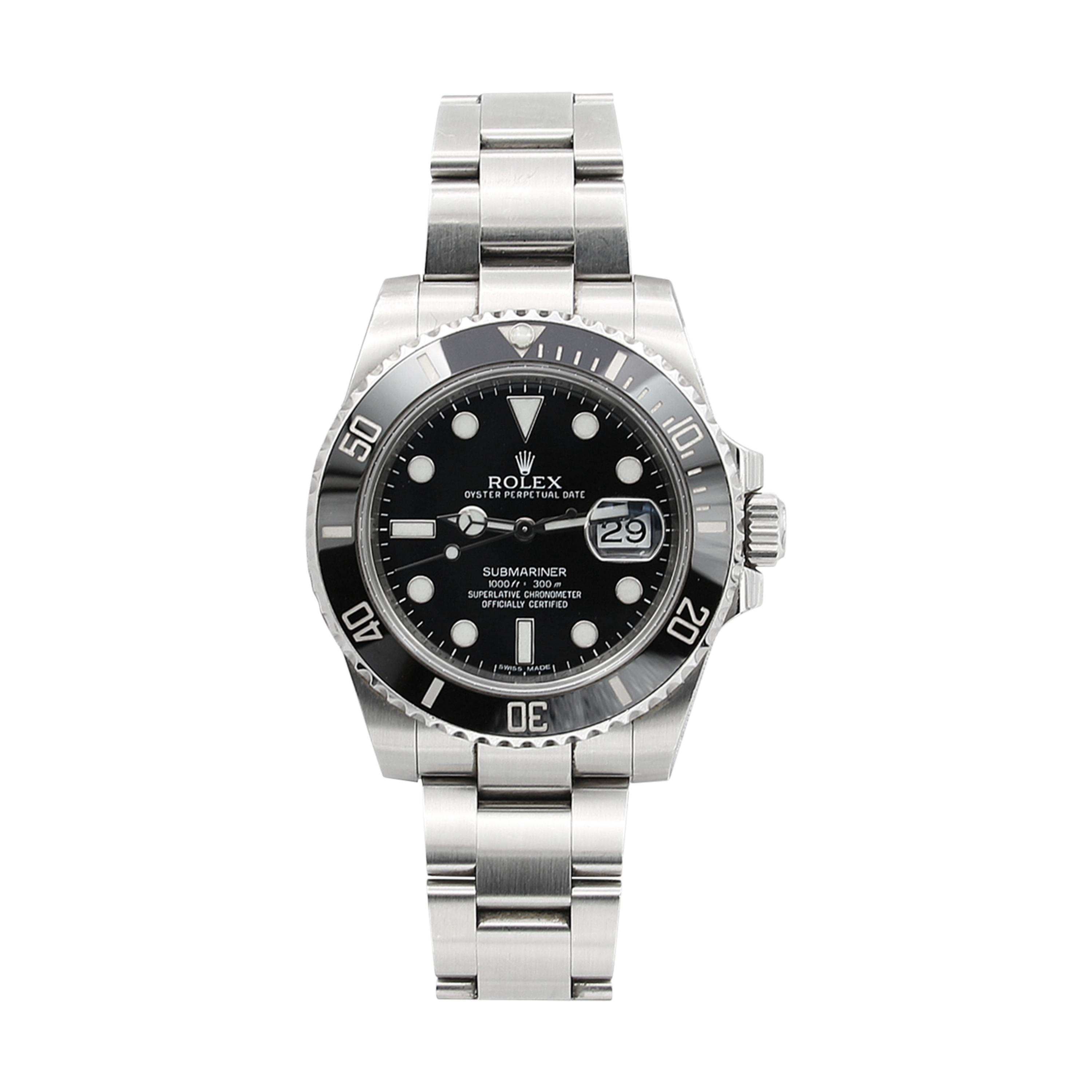 Preowned Rolex Submariner Black Dial 116610LN - Global Watch Shop