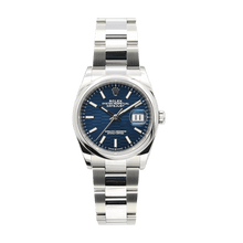 Załaduj obraz do przeglądarki galerii, Rolex Datejust ref. 126200 Blue Motif Dial Oyster bracelet - Full Set
