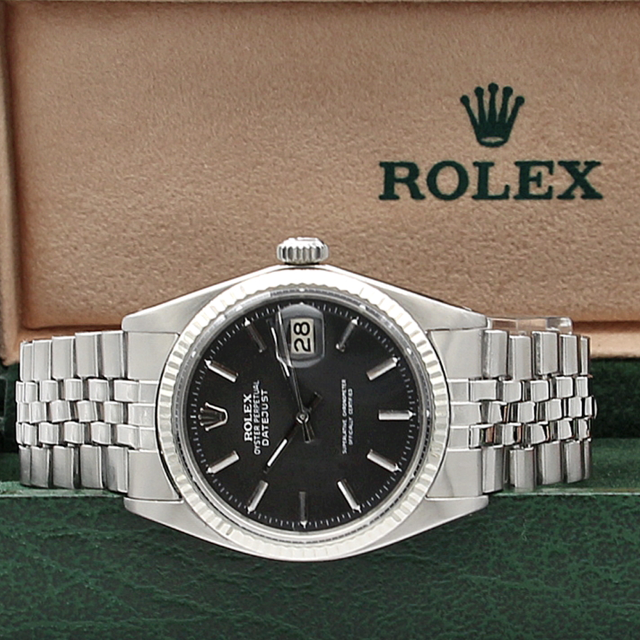 Datejust white gold sales bezel