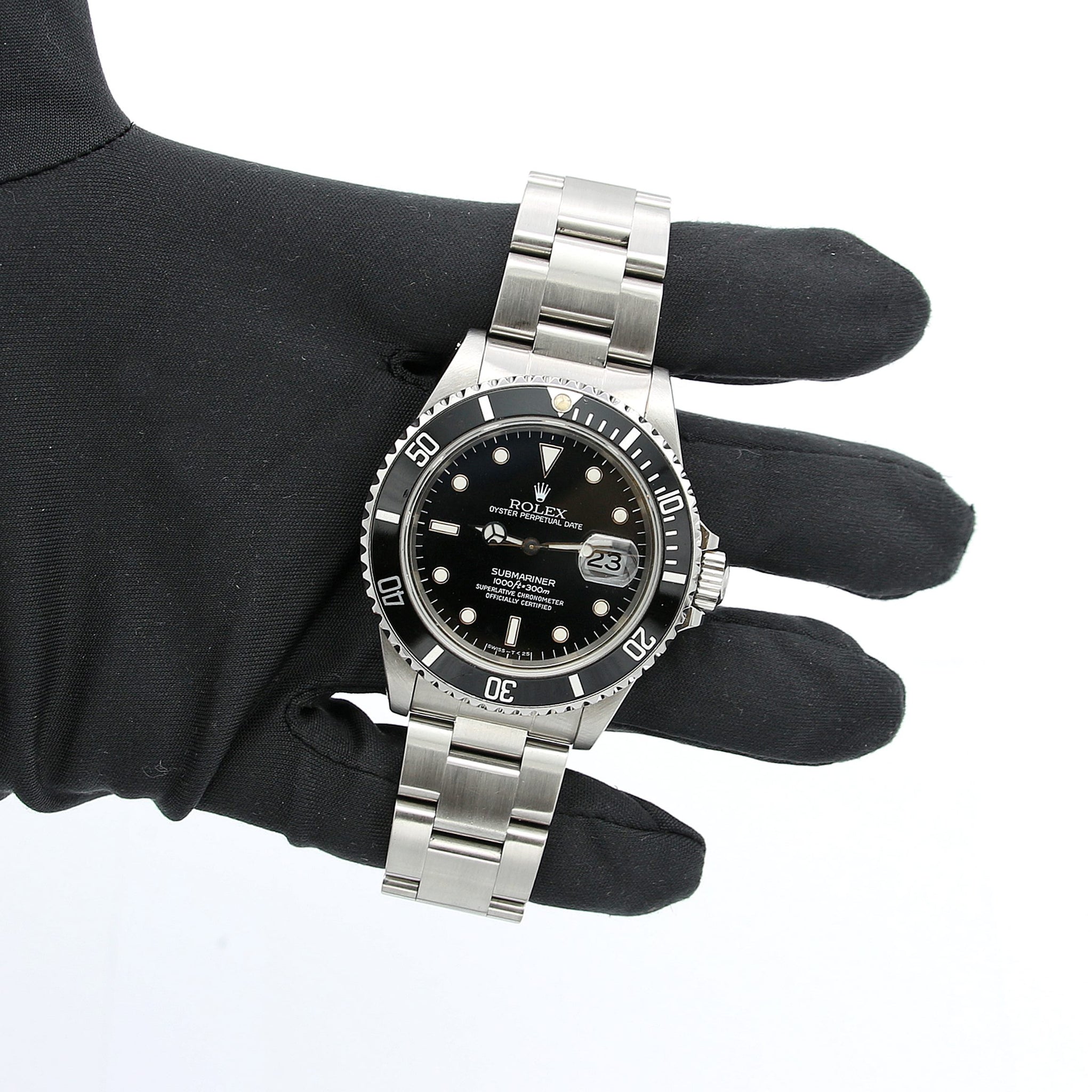 16610 Black Rolex Submariner