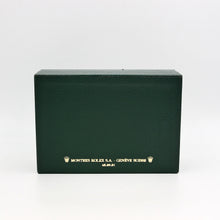 Load image into Gallery viewer, Rolex Watch Box | Vintage Box Men Green with dark green stitching adapt for Rolex Datejust, Rolex Date, Rolex Oyster Perpetual.
