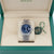 IM ANGEBOT: Rolex Datejust ref. 126200 Jubiläumsarmband mit blauem Zifferblatt – komplettes Set