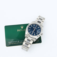Carica l&#39;immagine nel visualizzatore di Gallery, Rolex Datejust ref. 126300 Blue Dial Oyster bracelet - Full Set
