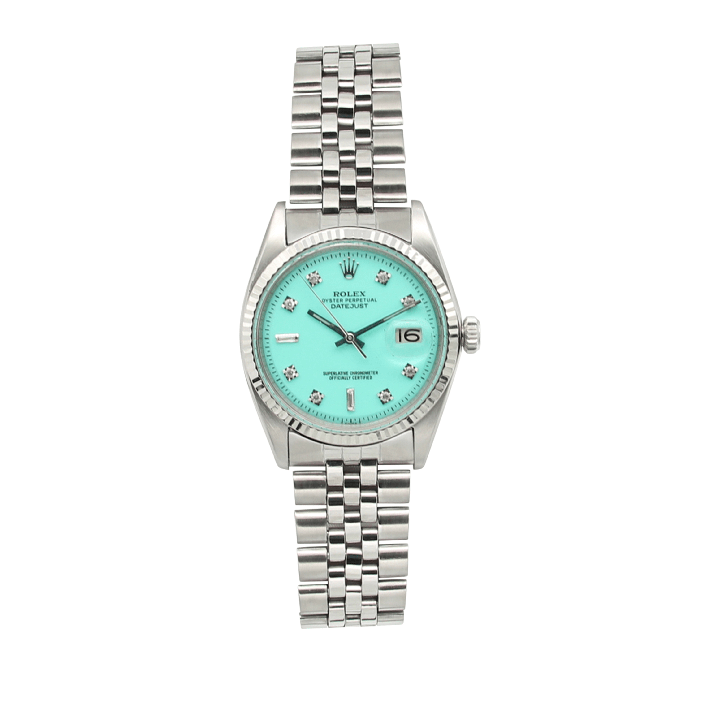 Rolex Datejust 36 ref. 1601 Turquoise Dial with Zircons