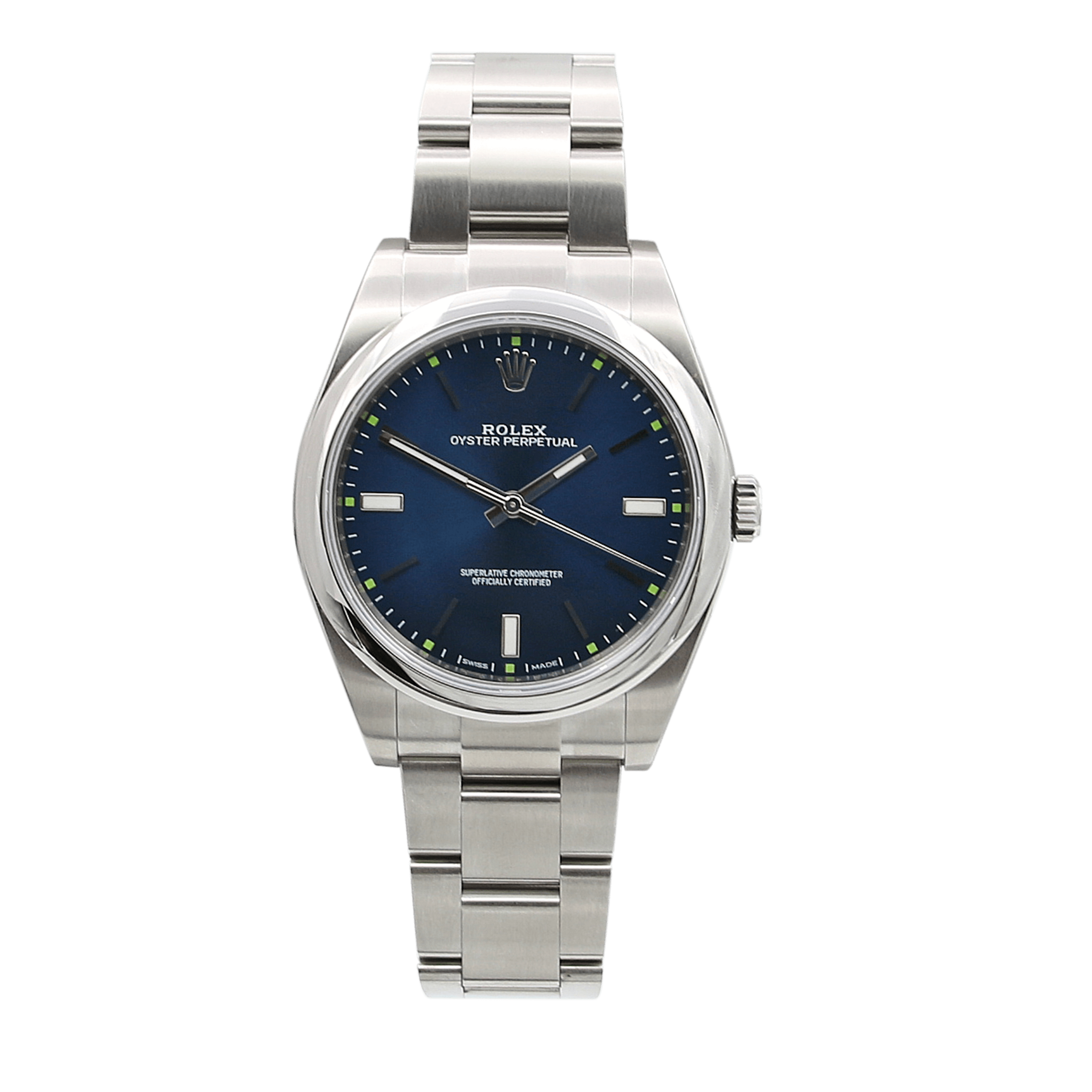 Rolex oyster top perpetual 39mm blue