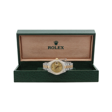 Load image into Gallery viewer, Rolex Datejust Lady ref. 69173 - Champagne Dial - Customized Diamonds Bezel
