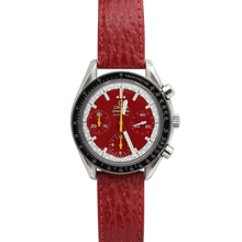 Load image into Gallery viewer, Omega Speedmaster ref. 175.0032.1 Red Dial Schumacher Edition – Leather strap
