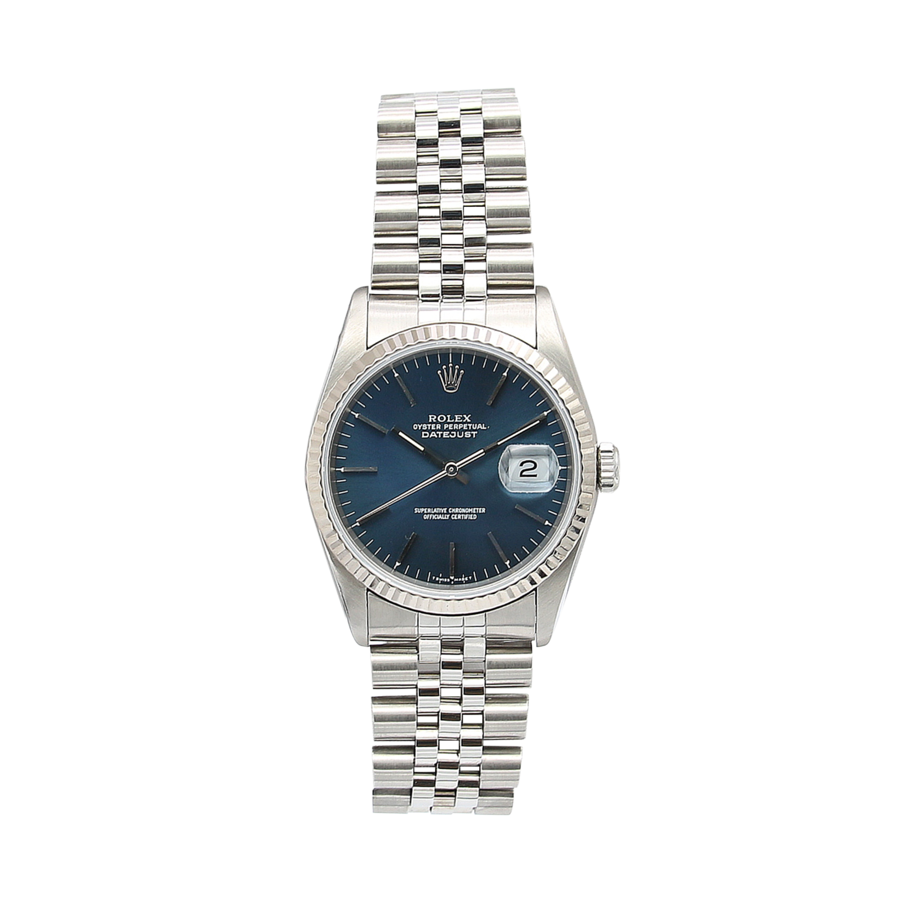 Rolex Datejust 36 ref. 16234 Blue Soleil Dial - With Watches Sp. z o.o