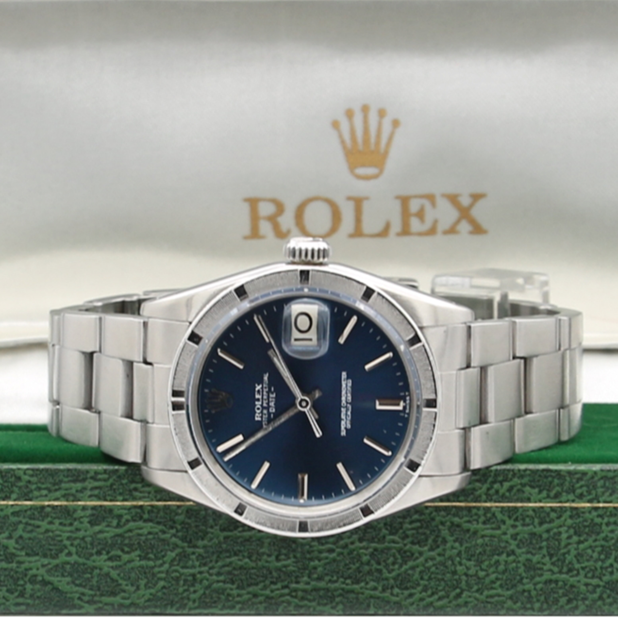 Rolex Oyster Perpetual Date ref. 1501 34mm Blue Dial Oyster bracel Debonar Watches Sp. z o.o