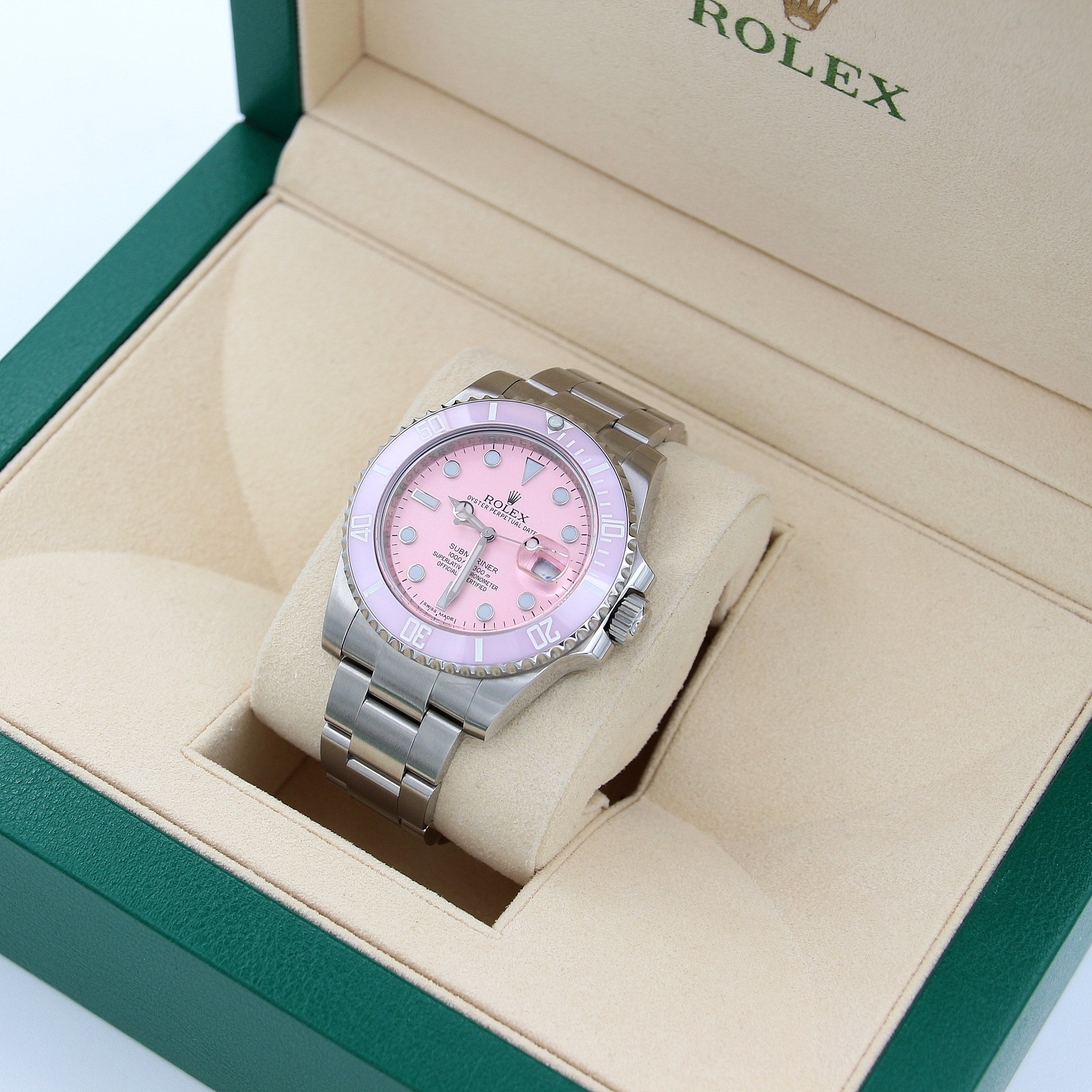 Buy Watch Rolex Submariner Date 116610LN - Pink Dial - Full Set