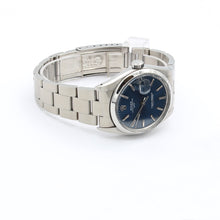 Load image into Gallery viewer, Rolex Oyster Perpetual Date ref. 1500 - Blue dial - Steel bracelet

