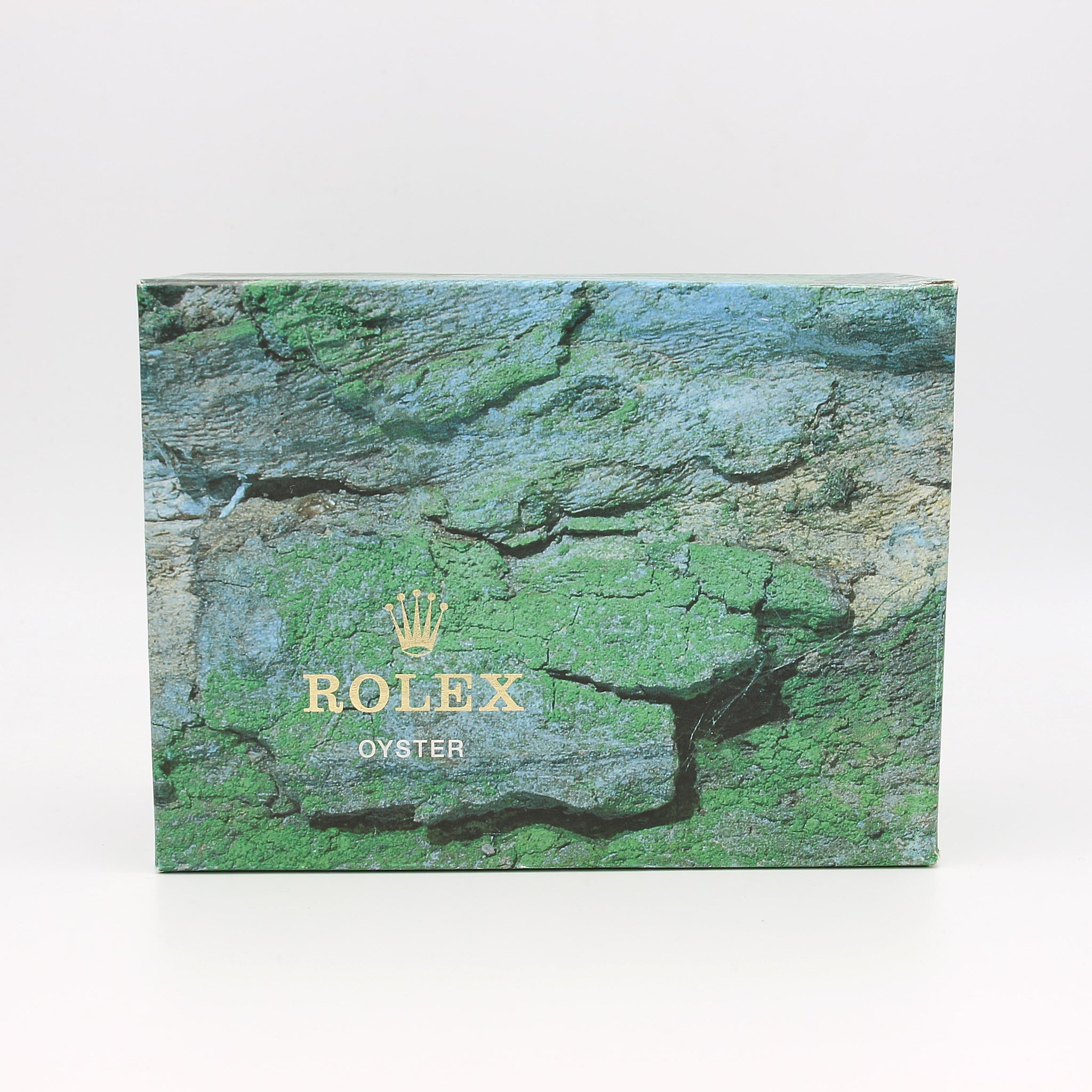 Rolex Watch Box | Vintage Box Men Green with dark green stitching 